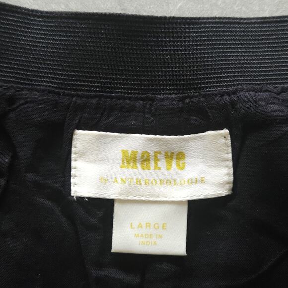 Anthropologie Maeve Midi Skirt L Gold Sequin Pull On Flowy Party Christmas Glam - Picture 5 of 10